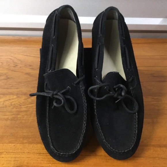 Cole Haan Men Grand.Os Black Suede Mocassin Loafer Driving Shoe C13469 Size 13 - Picture 6 of 12